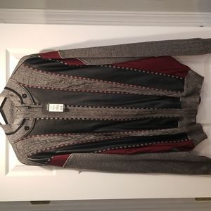 Mens full zipper down Sweater.
